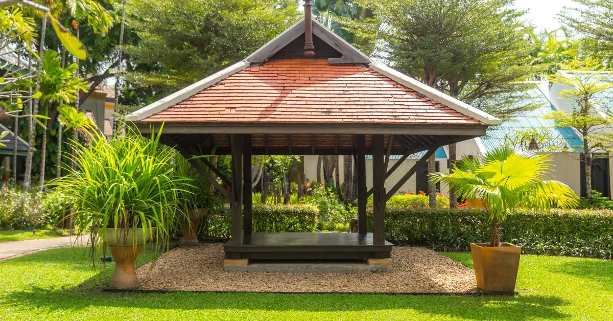 Wooden Roof Gazebo