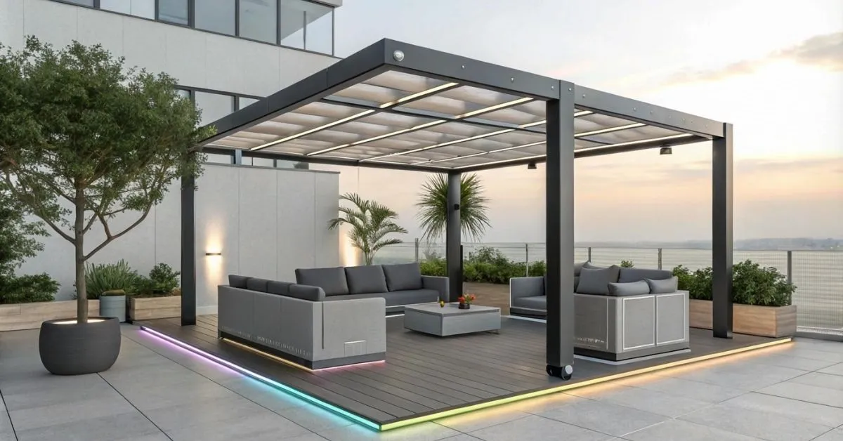 Multi-Functional Terrace Gazebo Design