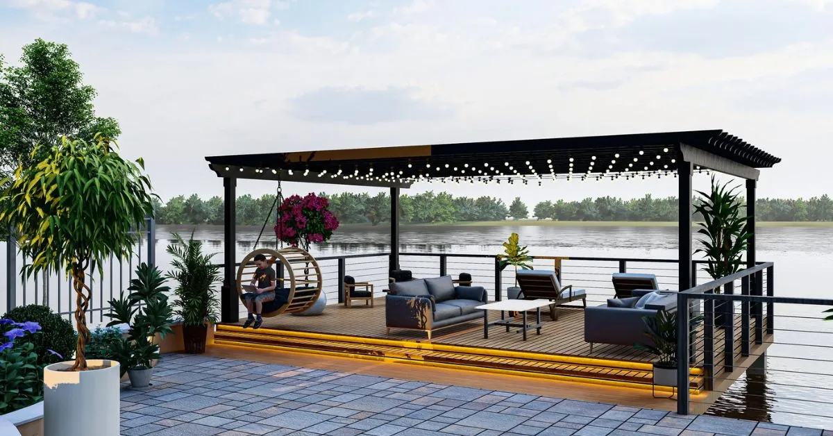 Open Terrace Gazebo Design with Panoramic Views