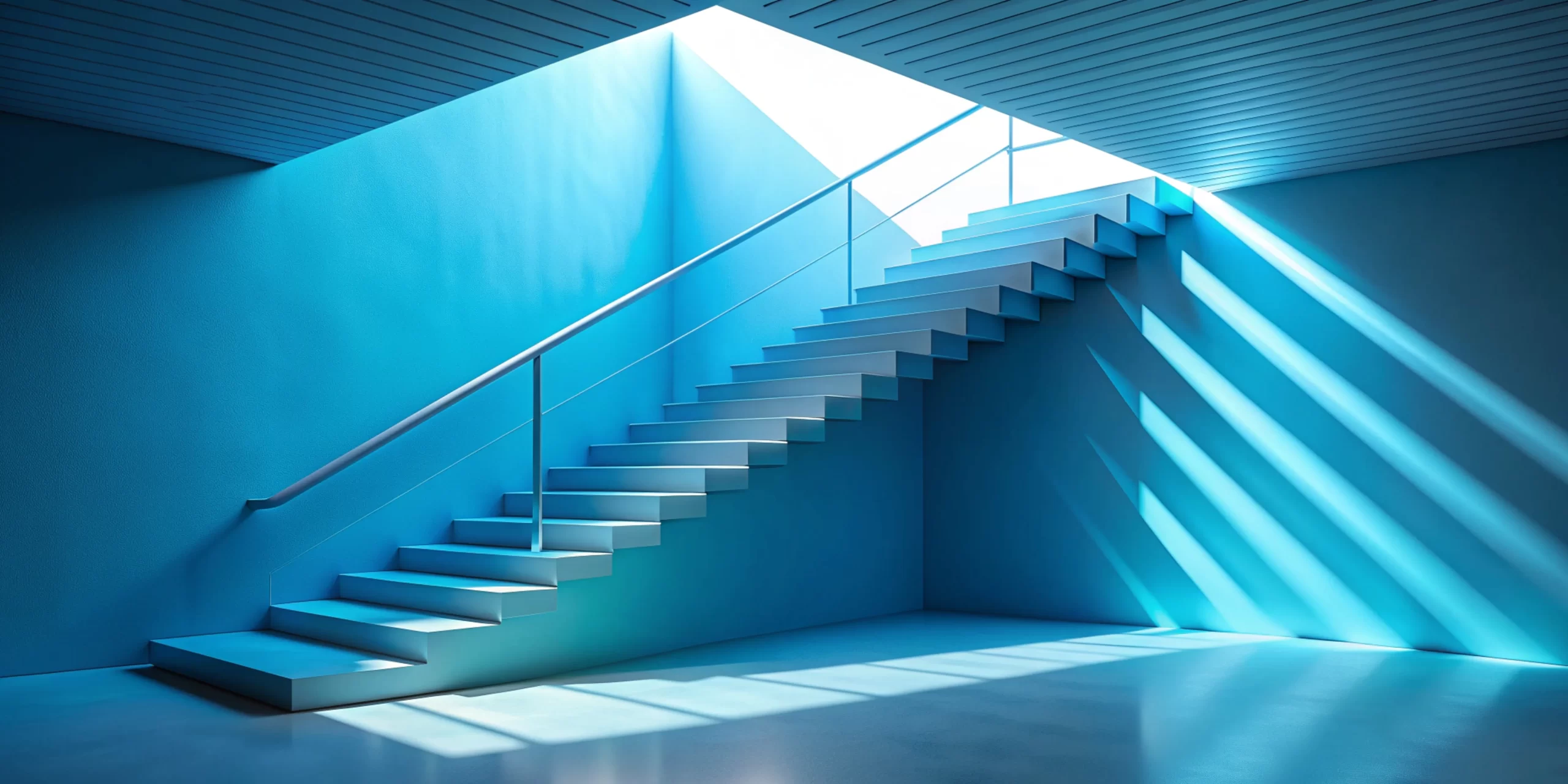 Floating Metal Staircase